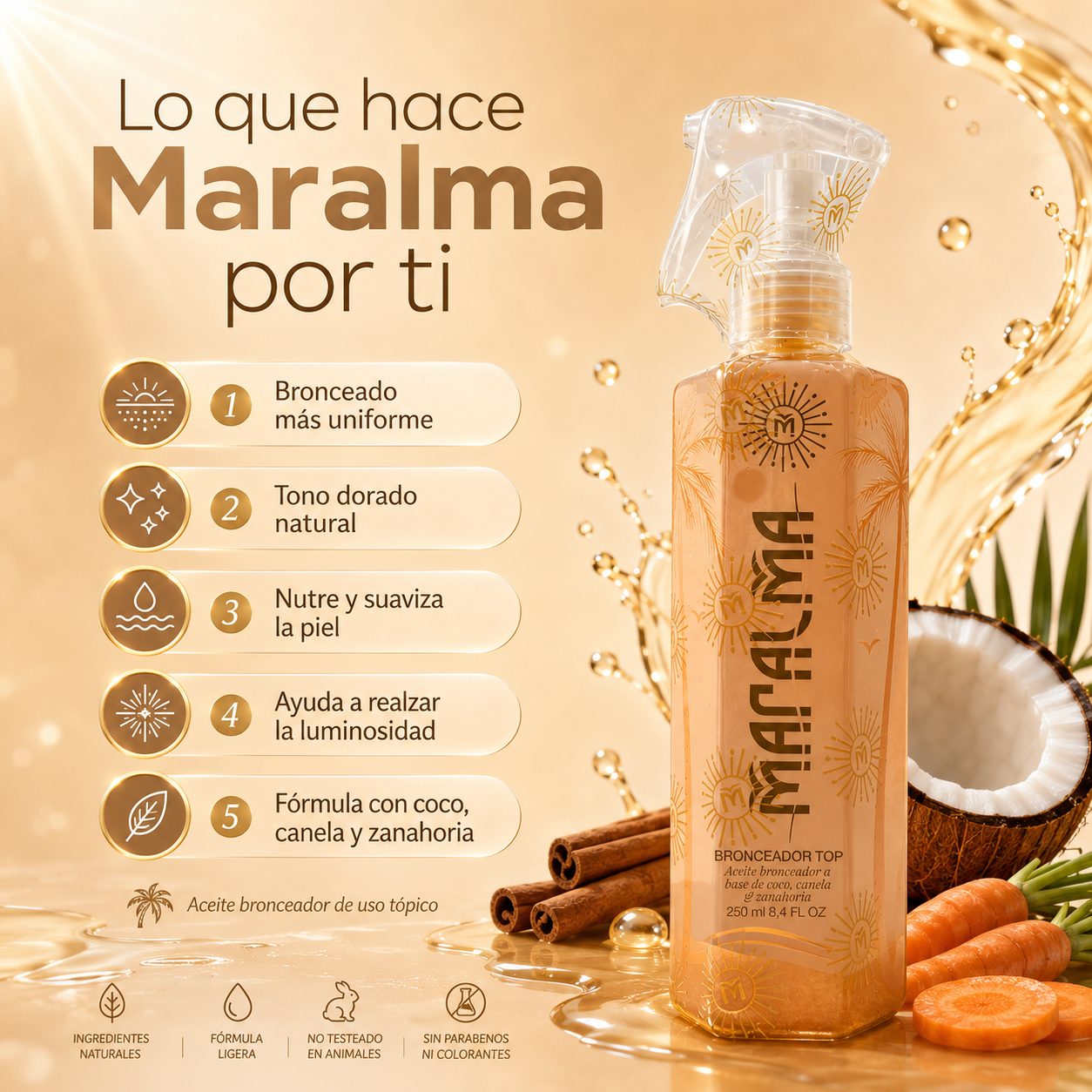 MARALMA BRONCEADOR TOP